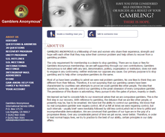 Gamblers Anonymous Website