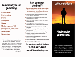College Student Problem Gambling Brochure
